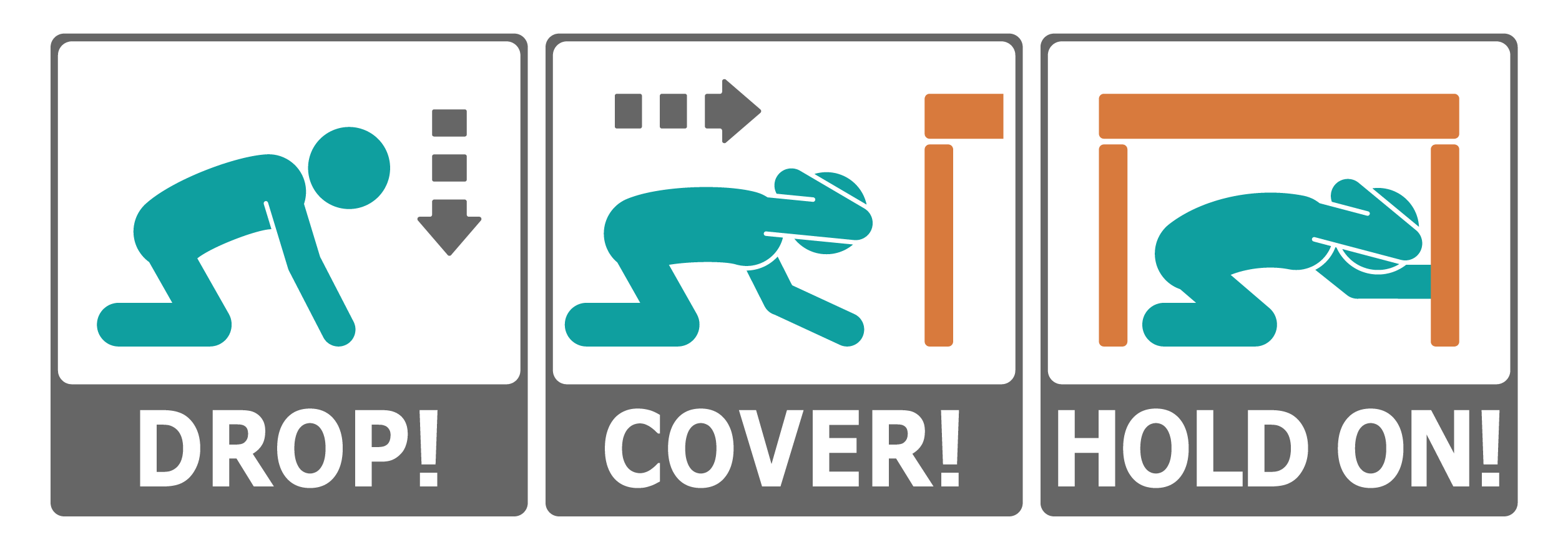 Drop, Cover, Hold On — Icon 1